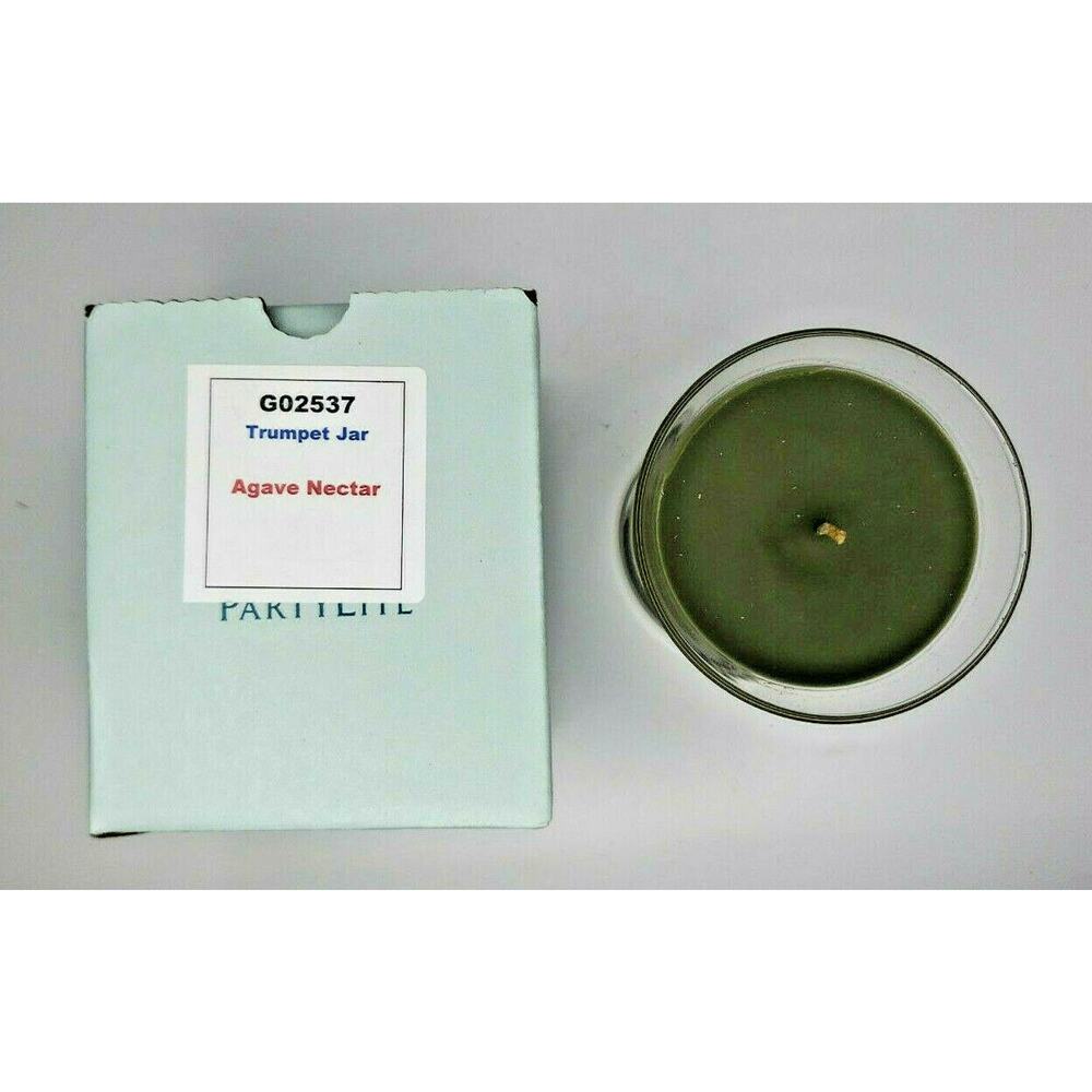 PartyLite Best Burn Trumpet Jar Candle 6.7oz New Box Agave Nectar P5A/02537 - Picture 2 of 2